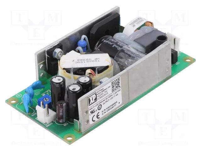 Power supply: switching; open; 60W; 80÷264VAC; OUT: 1; 15VDC; 4A XP POWER FCS60US15