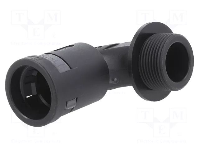 90° angled connector; Thread: metric,outside; polyamide 6; black PMA I-BVBD-M257GT