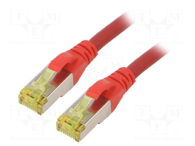 Patch cord; RJ45 plug,both sides; S/FTP; 6a; stranded; Cu; LSZH DIGITUS DK-1644-A-010/R