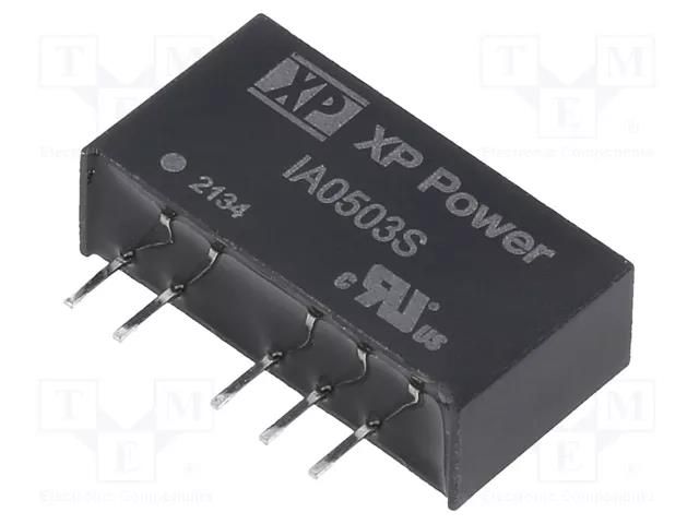 Converter: DC/DC; 1W; Uin: 5VDC; Uout: 3.3VDC; Uout2: -3.3VDC; SIP XP POWER IA0503S