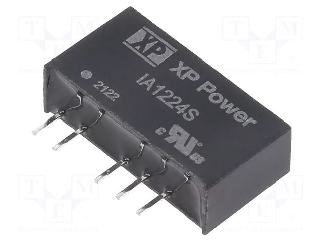 Converter: DC/DC; 1W; Uin: 12VDC; Uout: 24VDC; Uout2: -24VDC; SIP; THT XP POWER IA1224S