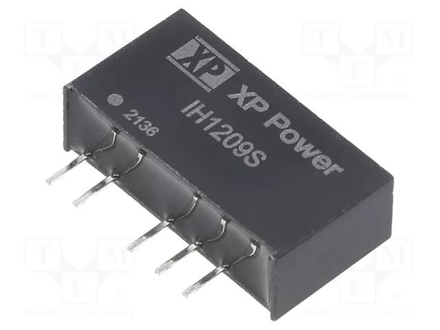 Converter: DC/DC; 2W; Uin: 12VDC; Uout: 9VDC; Uout2: -9VDC; SIP; THT XP POWER IH1209S