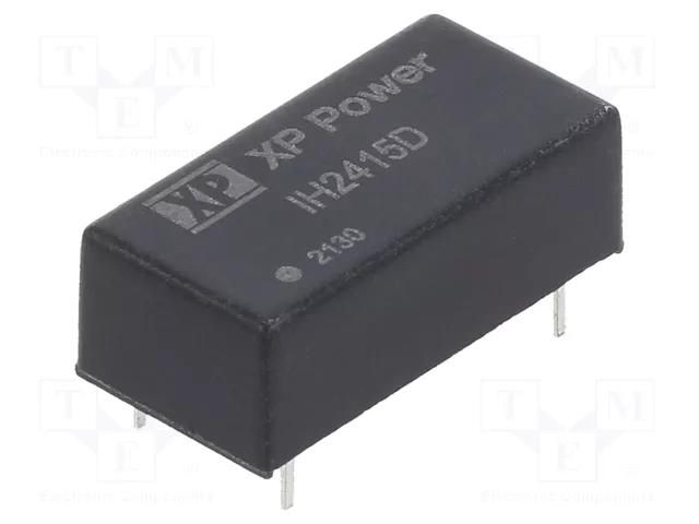 Converter: DC/DC; 2W; Uin: 24VDC; Uout: 15VDC; Uout2: -15VDC; DIP; THT XP POWER IH2415D