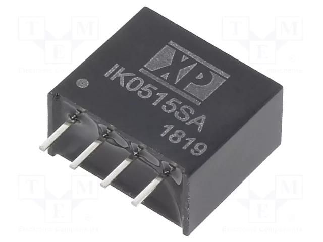 Converter: DC/DC; 250mW; Uin: 5VDC; Uout: 15VDC; Iout: 16.67mA; SIP XP POWER IK0515SA