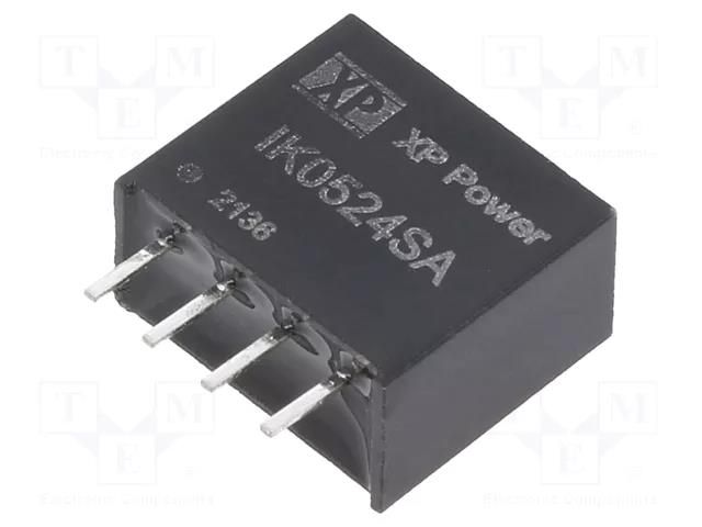 Converter: DC/DC; 250mW; Uin: 5VDC; Uout: 24VDC; Iout: 10.41mA; SIP XP POWER IK0524SA