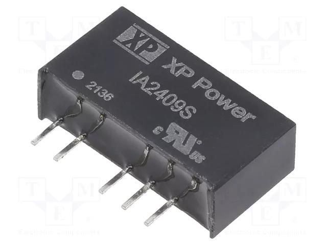 Converter: DC/DC; 1W; Uin: 24VDC; Uout: 9VDC; Uout2: -9VDC; Iout: 55mA XP POWER IA2409S