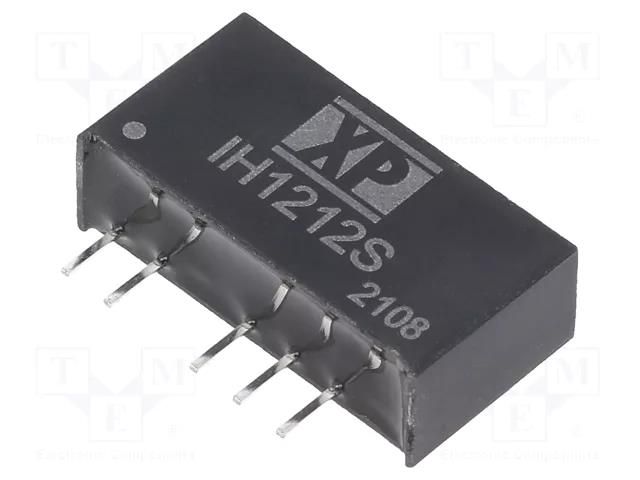 Converter: DC/DC; 2W; Uin: 12VDC; Uout: 12VDC; Uout2: -12VDC; SIP; THT XP POWER IH1212S