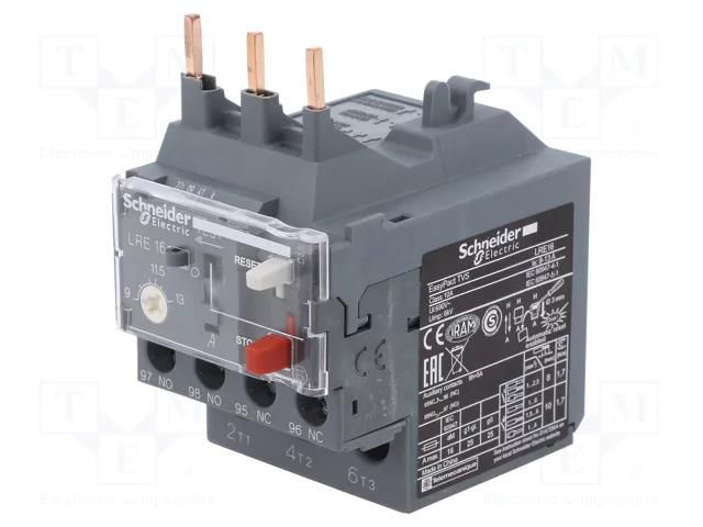 Thermal relay; Series: EasyPact TVS; Auxiliary contacts: NC + NO SCHNEIDER ELECTRIC LRE16