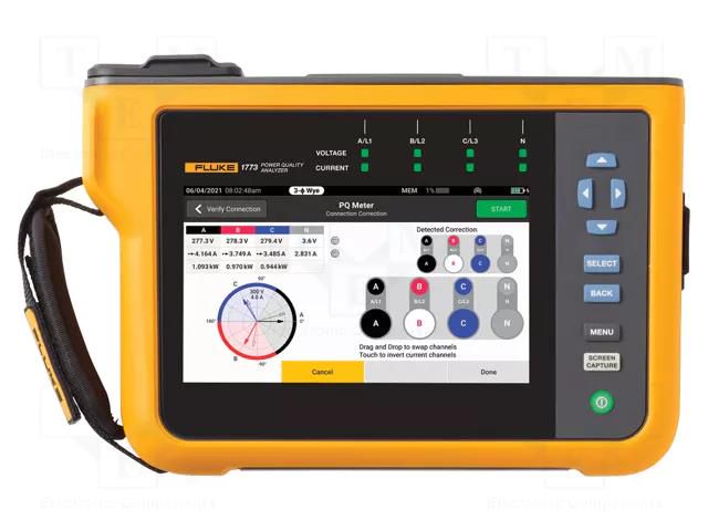 Meter: power quality logger; Network: three-phase; 280x190x62mm FLUKE FLK-1777/BASIC