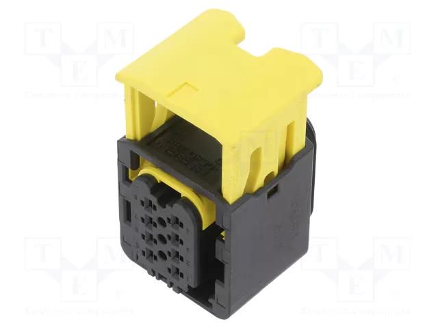 Connector: automotive; plug; female; for cable; PIN: 8; black; IP67 TE Connectivity 1-1418479-1