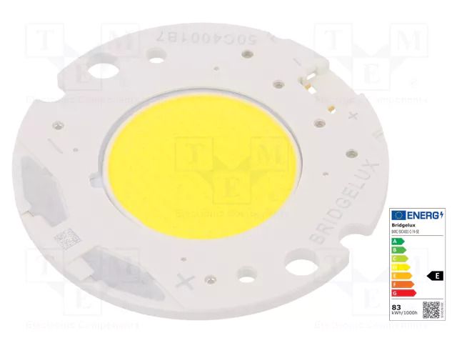 Power LED; COB; 39.7W; 5000K; 6681lm; 120°; CRImin: 70; Front: flat BRIDGELUX BXRC-50C4001-C-74