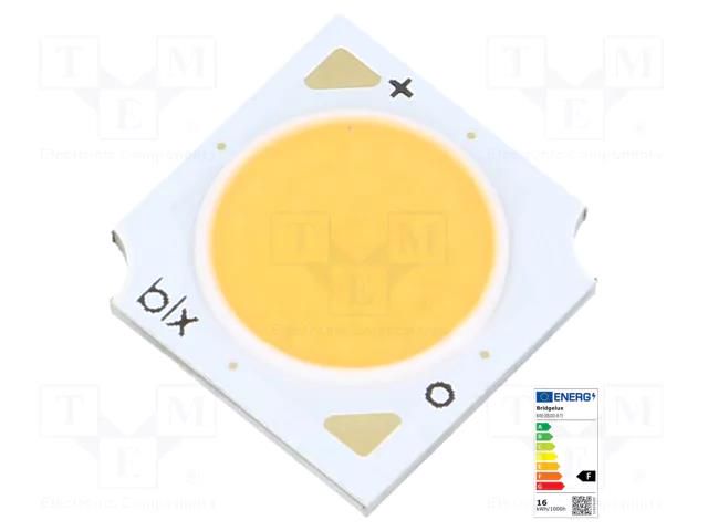 Power LED; COB; 120°; 270mA; P: 9.3W; 1077lm; 13.5x13.5x1.7mm BRIDGELUX BXRE-30S1001-B-73