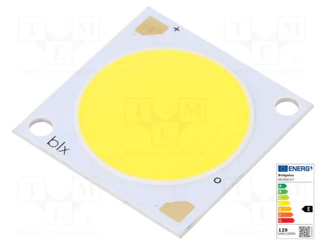 Power LED; COB; 120°; 1170mA; P: 59.3W; 9983lm; 28x28x1.7mm; 168lm/W BRIDGELUX BXRE-50C6501-B-74