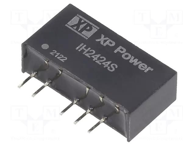 Converter: DC/DC; 2W; Uin: 24VDC; Uout: 24VDC; Uout2: -24VDC; SIP; THT XP POWER IH2424S