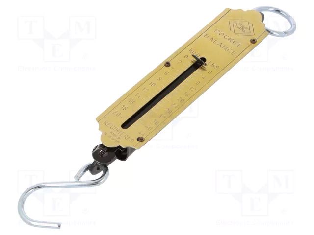 Scales; hook; Scale max.load: 20kg C.K CK-T6202-044