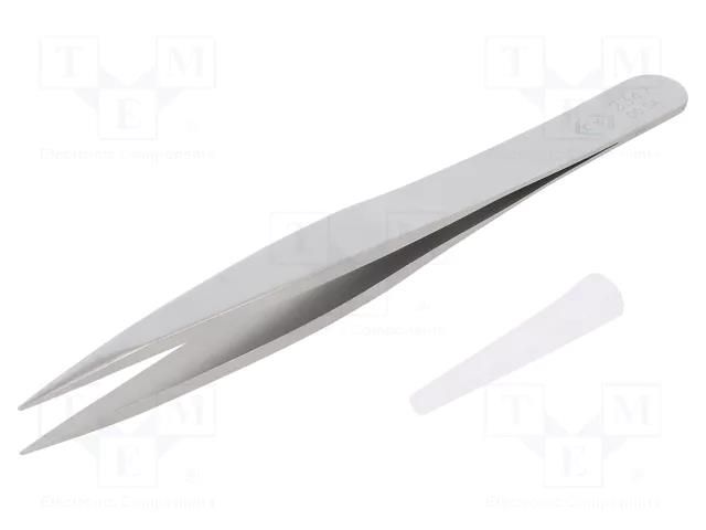 Tweezers; 123mm; for precision works; Blade tip shape: sharp C.K CK-T2347