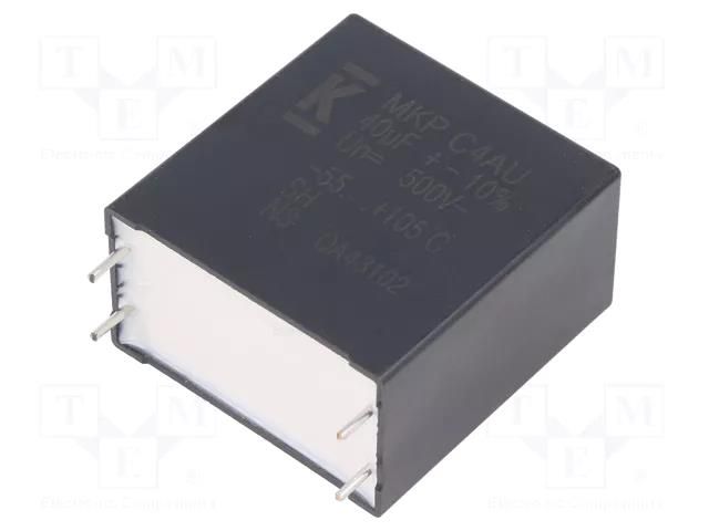 Capacitor: polypropylene; DC-Link; 40uF; ESR: 2.8mΩ; THT; ±10%; C4AU KEMET C4AULBW5400M3HK