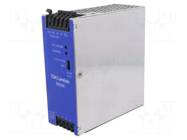 Module: buffer; for DIN rail; 448W; 22.4VDC; 20A; 23÷30VDC; 90% TDK-LAMBDA DBM20/E