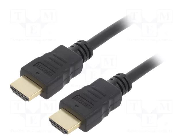 Cable; HDMI plug,both sides; PVC; 1.8m; black; HDMI 2.0; 30AWG GEMBIRD CC-HDMI4-6