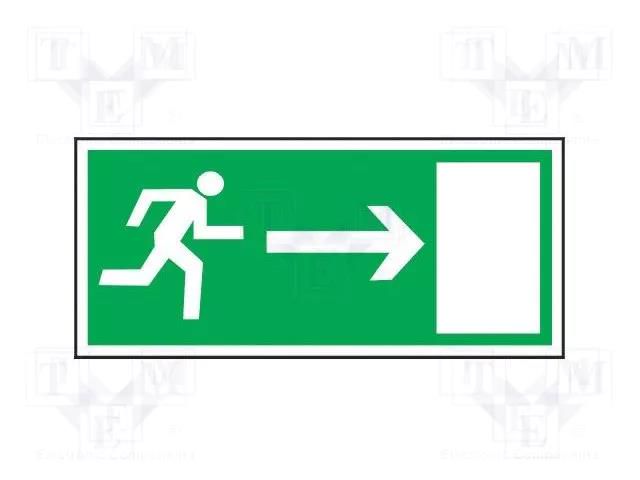 Safe condition sign; FLA; W: 150mm; H: 300mm ANRO 4E150/300FLA