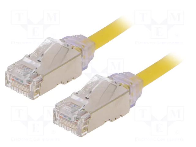 Patch cord; RJ45 plug,both sides; F/UTP,TX6A-28™; 6a; wire; Cu; 5m PANDUIT STP28X5MYL