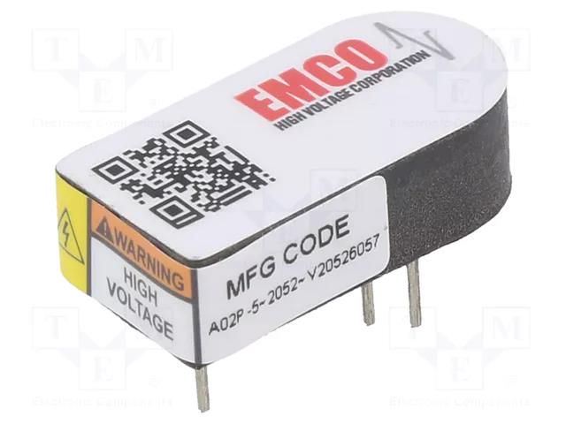 Converter: DC/DC; 1W; Uin: 5VDC; Uout: 0÷200VDC; Iout: 5mA; THT; OUT: 1 XP POWER A02P-5