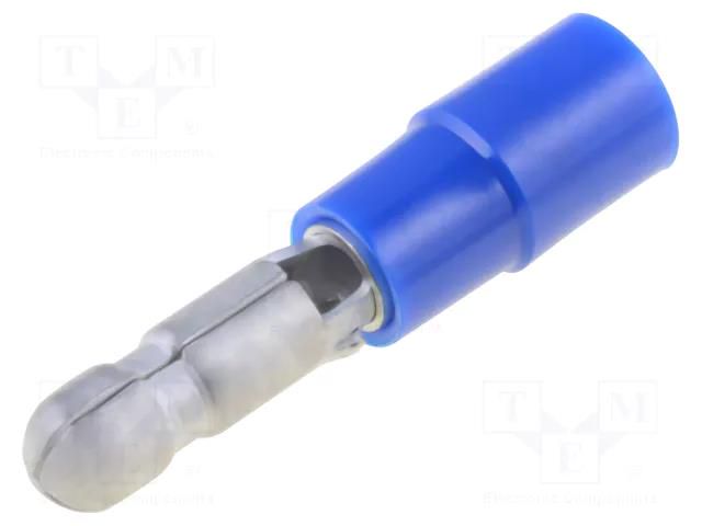 Terminal: round; male; Ø: 4mm; 2mm2; crimped; for cable; insulated NICHIFU PCE4020-M