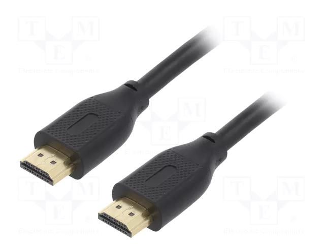 Cable; HDMI plug,both sides; PVC; 3m; black; HDMI 2.1; Core: Cu GEMBIRD CC-HDMI8K-3M