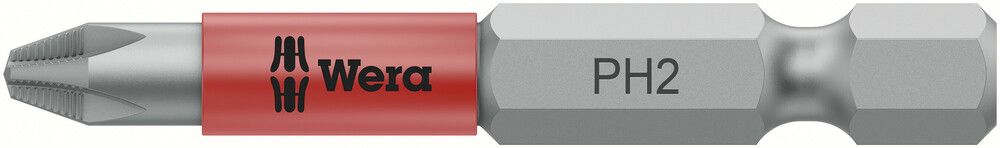 853/4 ACR® SL bits with sleeve, magnetized, PH 2x50, Wera 05323780001