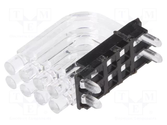 Fiber for LED; Ø2mm; No.of mod: 8; round; Front: convex MENTOR 1296.2024