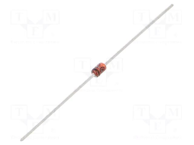 Diode: Zener; 1W; 30V; bulk; DO41; single diode; 5uA; 1N47xxA ONSEMI 1N4751A