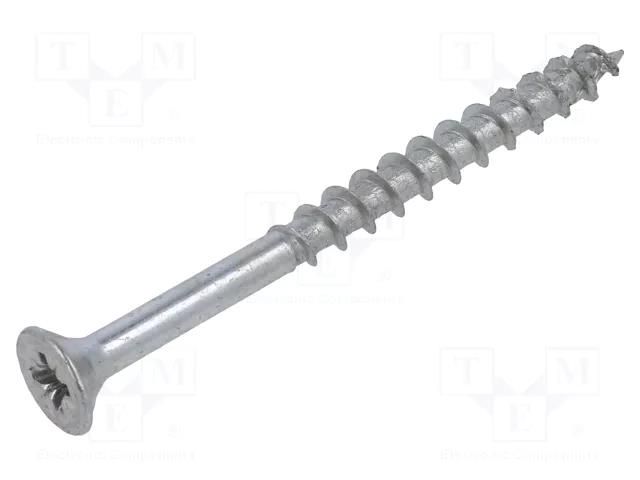 Screw; for wood; 5x60; Head: countersunk; Pozidriv; PZ2; zinc; SPAX® BOSSARD B5X60/BN1581