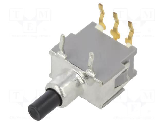 Switch: push-button; Pos: 2; DPDT; 0.05A; 0.05A; OFF-(ON); Body: grey KNITTER-SWITCH APE1F-RA