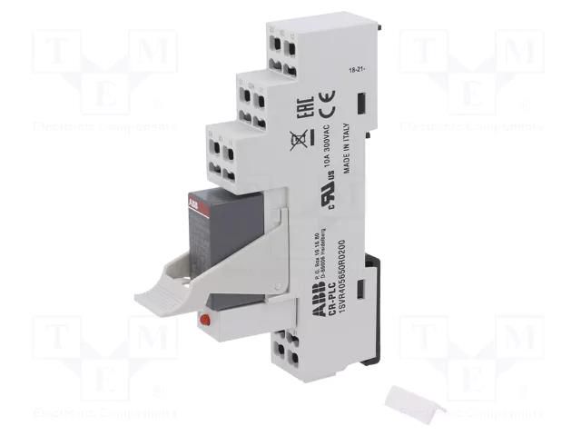 Relay: interface; DPDT; Ucoil: 24VDC; for DIN rail mounting; CR-P ABB CR-P024DC2LC42