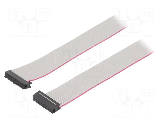 Ribbon cable with IDC connectors; Tape ph: 1.27mm; 0.6m CONNFLY DS1052-202B2NA2060