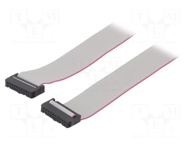 Ribbon cable with IDC connectors; Tape ph: 1.27mm; 0.6m CONNFLY DS1052-202B2MA2060