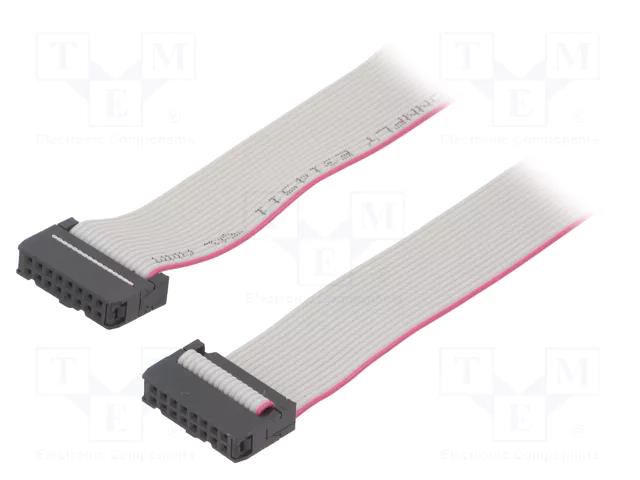 Ribbon cable with IDC connectors; Tape ph: 1.27mm; 0.3m CONNFLY DS1052-162B2MA2030