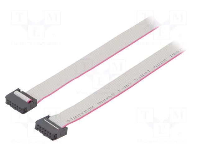 Ribbon cable with IDC connectors; Tape ph: 1.27mm; 0.6m CONNFLY DS1052-122B2MA2060