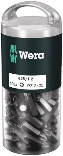855/1 Z DIY 100 bits, 100 x PZ 2x25, Wera 05072444001