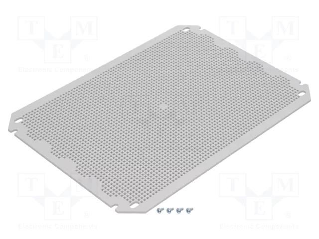 Mounting plate; plastic; perforated FIBOX NEOMPI4232