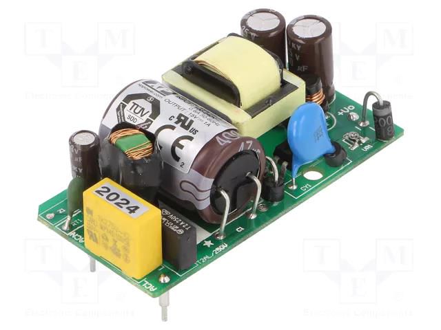 Power supply: switching; 15W; 120÷370VDC; 85÷264VAC; OUT: 1; 1A XP POWER ECL15US15-P