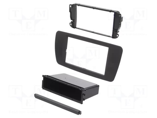 Radio frame; Seat; 2 DIN; dark grey ACV RAM-40.655.1