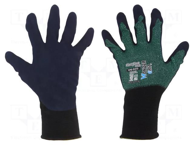 Protective gloves; Size: 10,XL; polyamide,polyester WONDER GRIP WG-300-XL/10