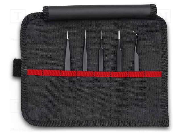Tweezers-set; universal; ESD; 5pcs. KNIPEX KNP.920001ESD