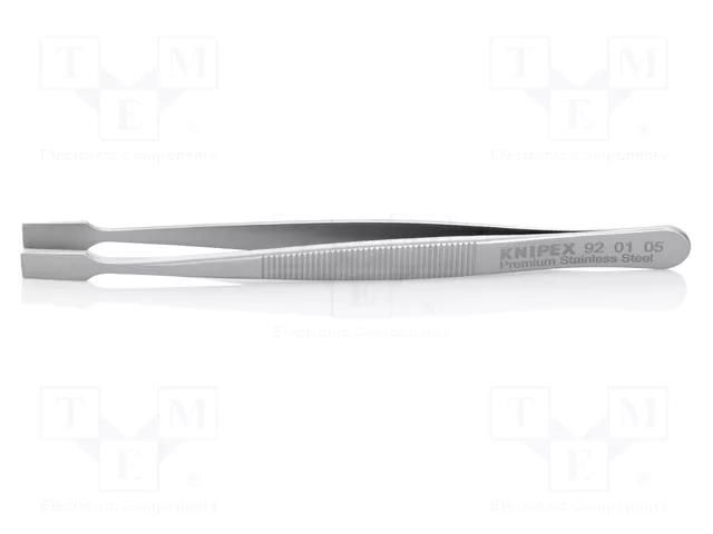 Tweezers; 120mm; Blade tip shape: shovel; universal KNIPEX KNP.920105