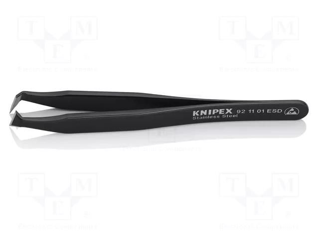 Tweezers; Blade tip shape: for cutting; Tweezers len: 115mm; ESD KNIPEX KNP.921101ESD