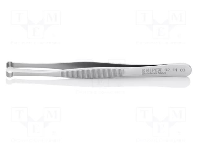 Tweezers; 122mm; for precision works; Type of tweezers: curved KNIPEX KNP.921103