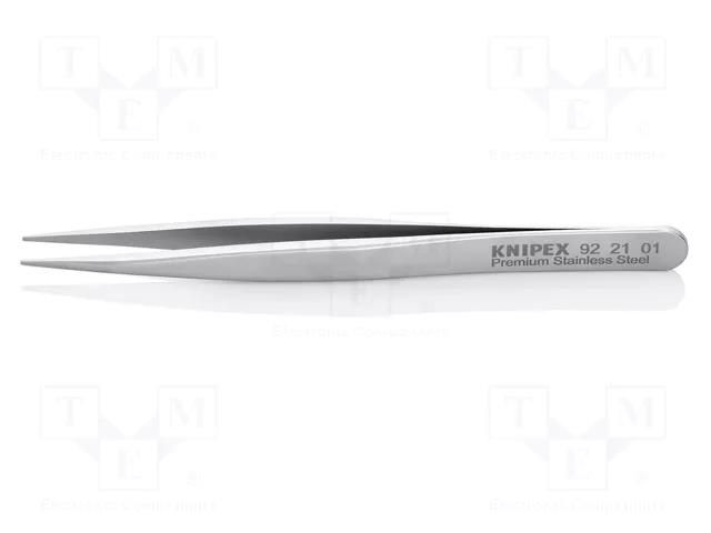 Tweezers; 120mm; for precision works; Blade tip shape: sharp KNIPEX KNP.922101