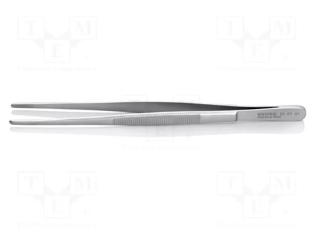 Tweezers; 200mm; Blade tip shape: rounded; universal KNIPEX KNP.926101