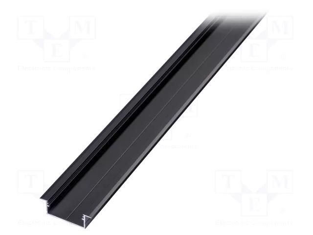 Profiles for LED modules; black; L: 2m; VARIO30-06; aluminium TOPMET TOP-VAR30-06/BK-2M